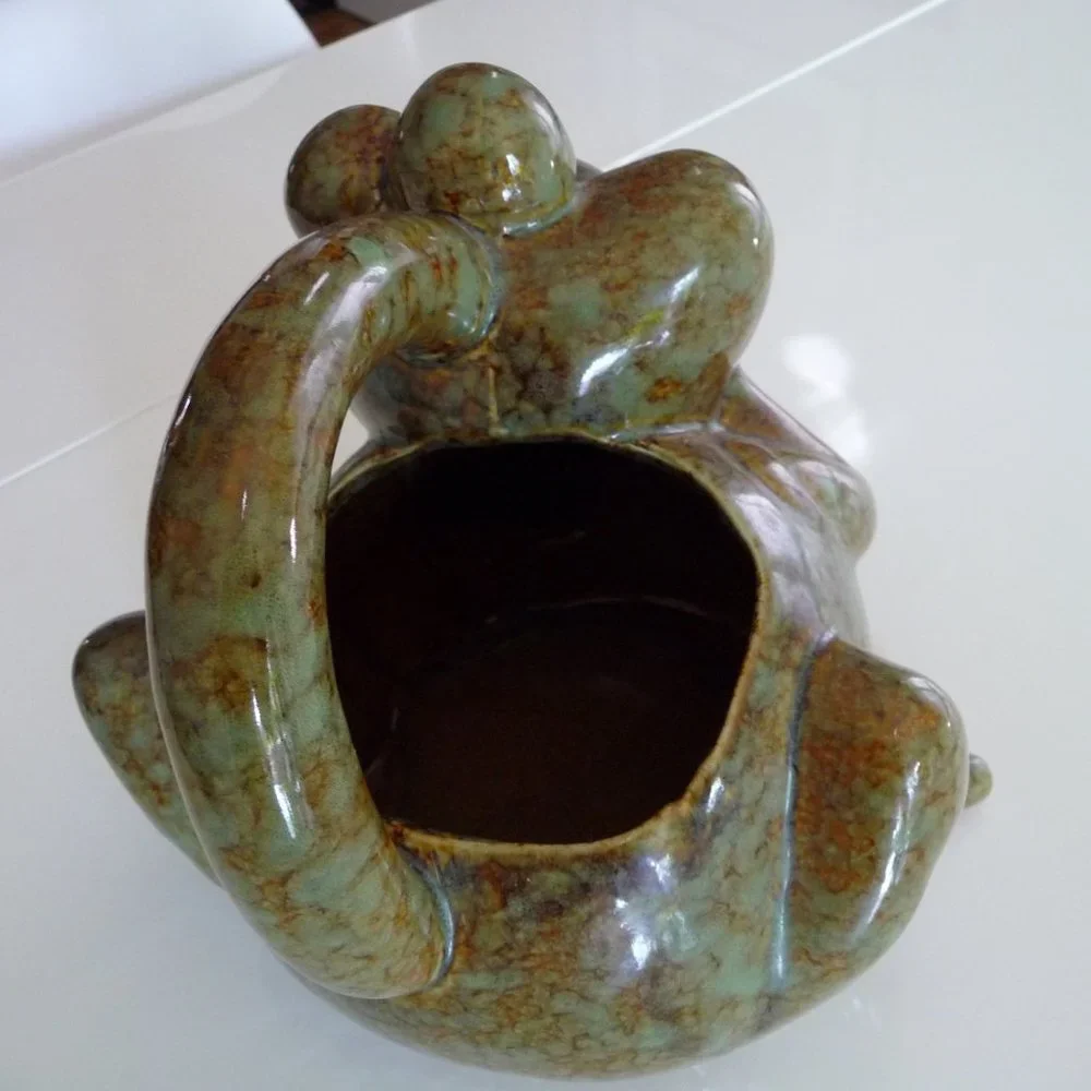 GORGEOUS FUNKY MID CENTURY CERAMIC WATERING POT MADE BY BIRD BRAIN - Picture 4 of 6